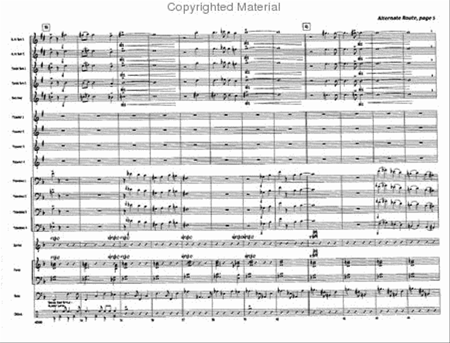 Alternate Route Jazz Ensemble scores gallery preview page 5
