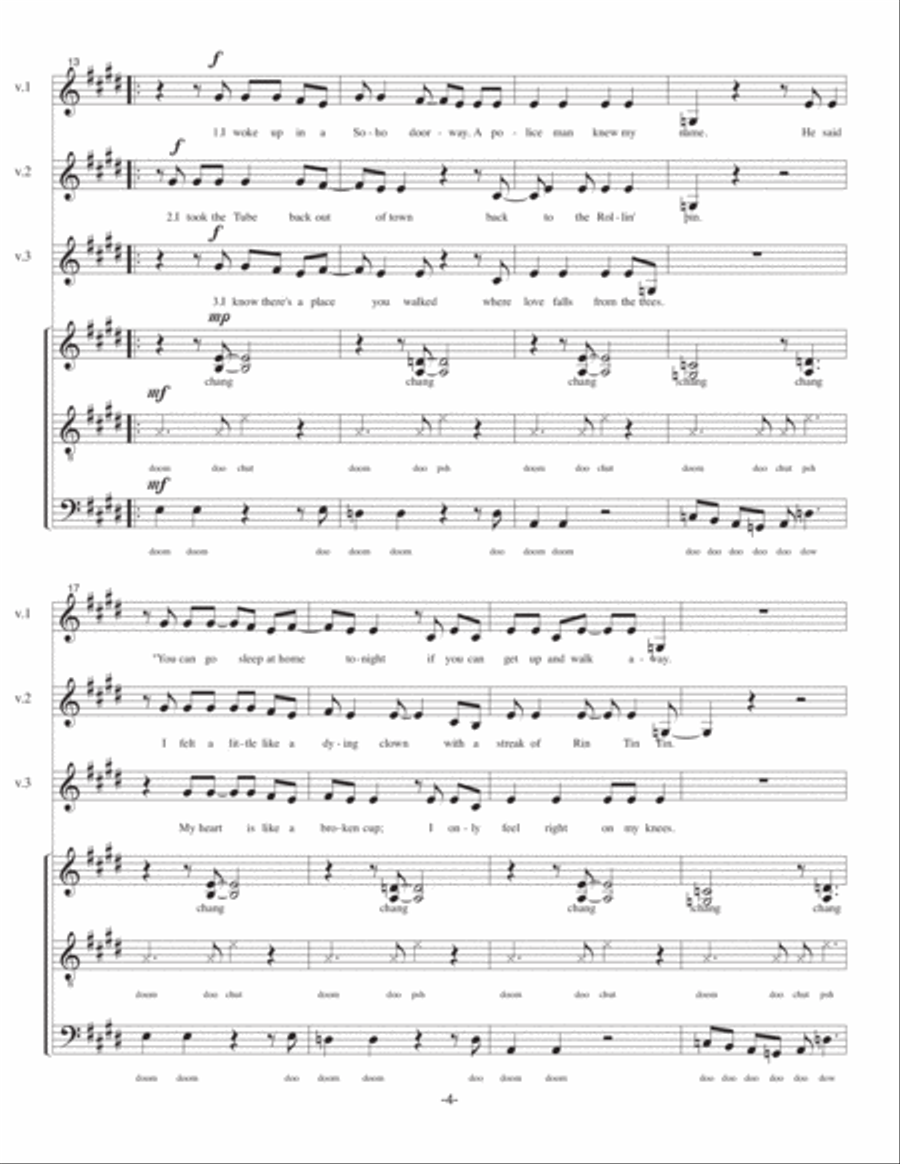 Who Are You 4-Part scores gallery preview page 4