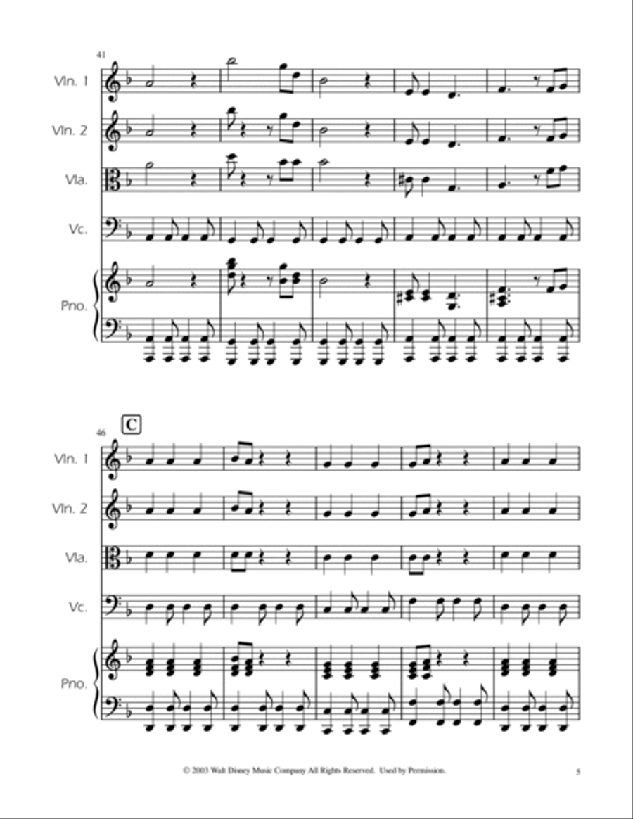 He's A Pirate String Quartet scores gallery preview page 5