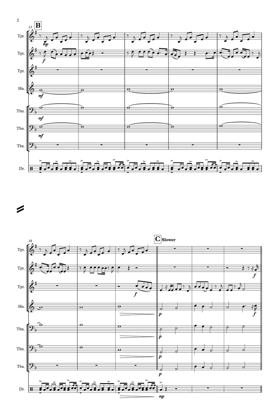 We Are Young Brass Ensemble scores gallery preview page 2