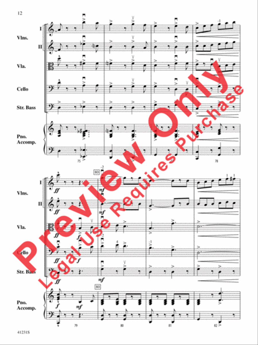 Let It Snow! Let It Snow! Let It Snow! String Orchestra scores gallery preview page 13