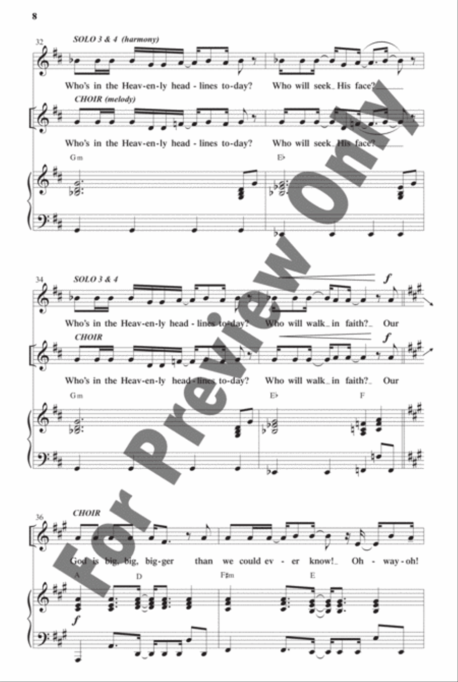Faith News - Choral Book Choir scores gallery preview page 12