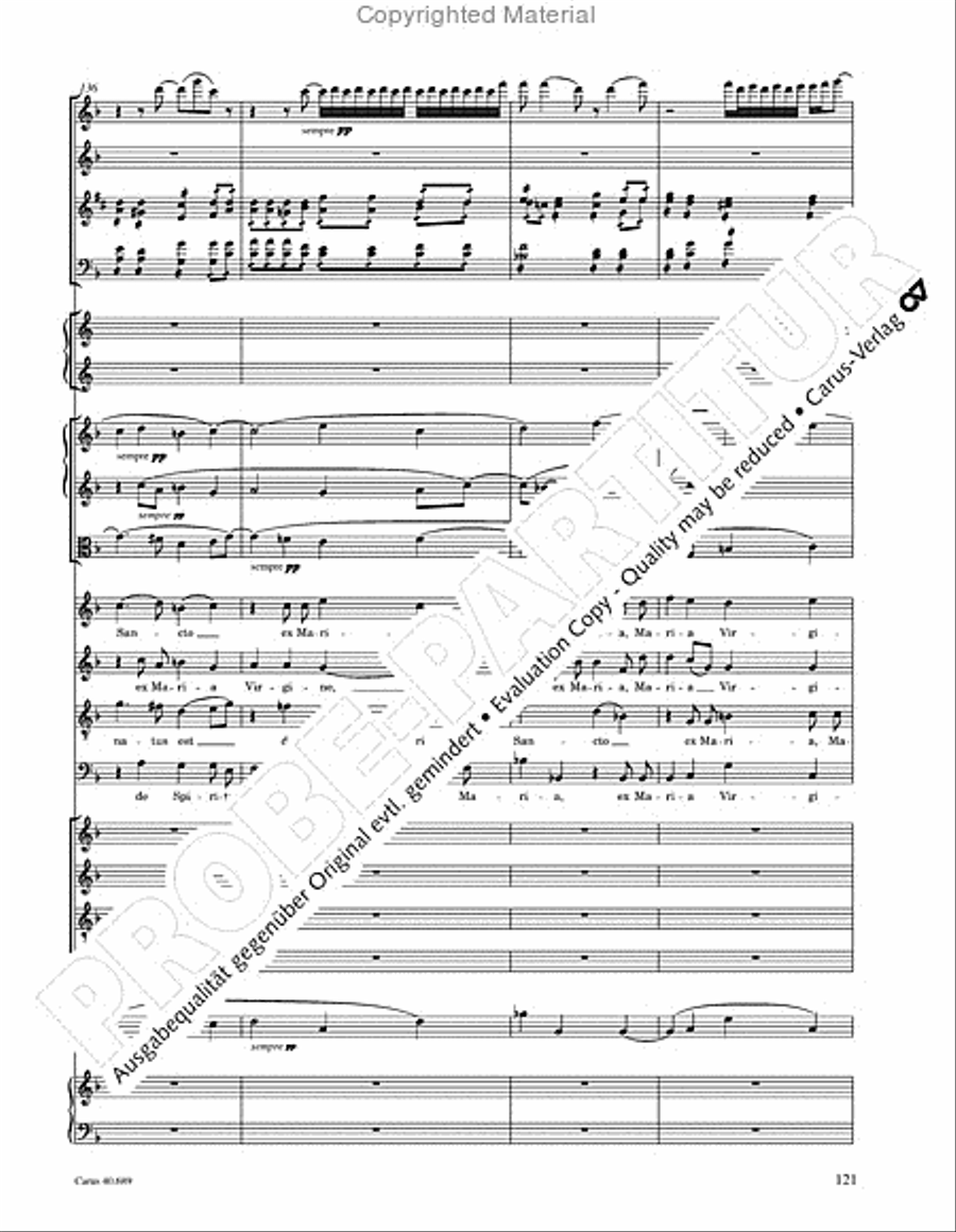 Missa solemnis Missa solemnis 4-Part scores gallery preview page 137