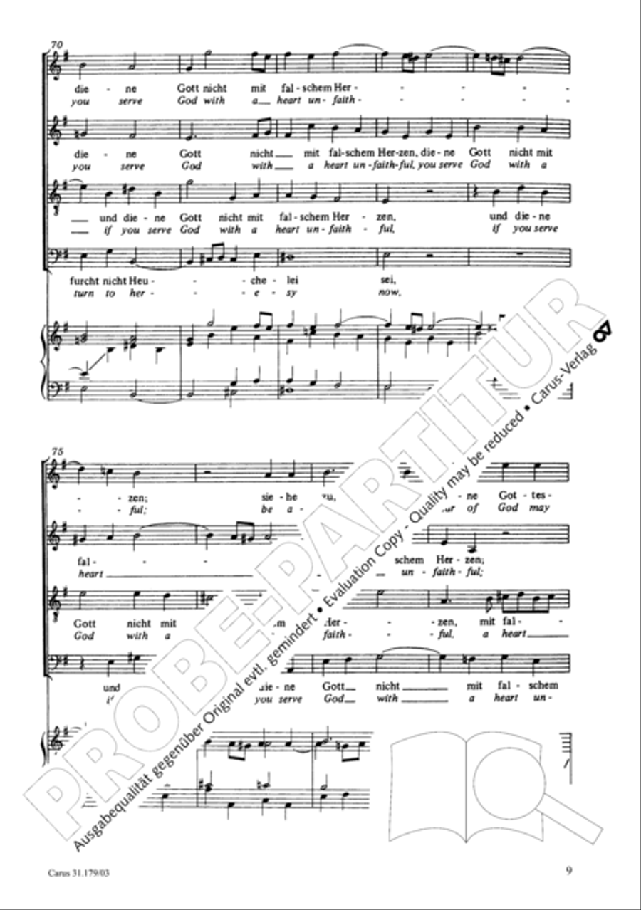 Be aware, your fear of God may turn to heresy (Siehe zu, dass deine Gottesfurcht nicht Heuchelei sei) STB scores gallery preview page 10