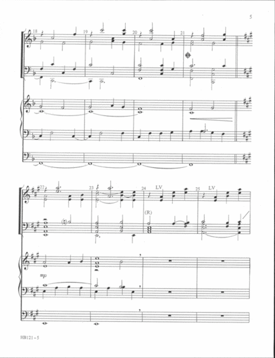 When I Survey the Wondrous Cross - full score Handbell Choir scores gallery preview page 4