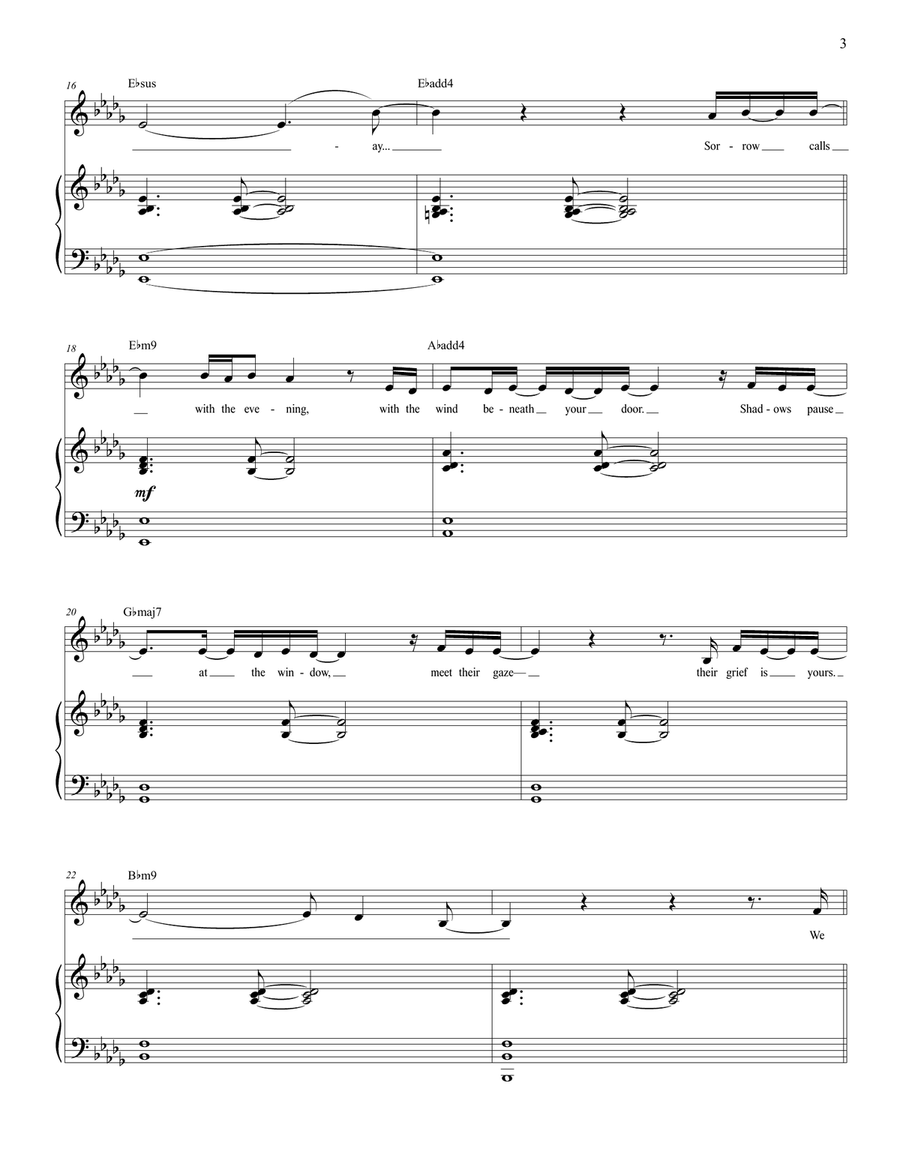 Some Things Fall Away (from Alice By Heart) Voice scores gallery preview page 3