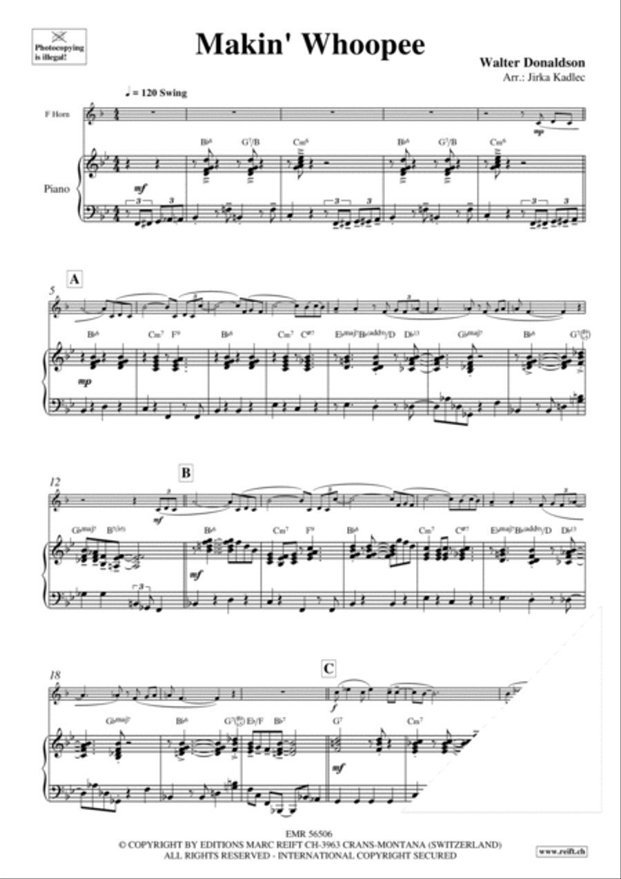 Makin' Whoopee Makin' Whoopee Horn scores gallery preview page 4