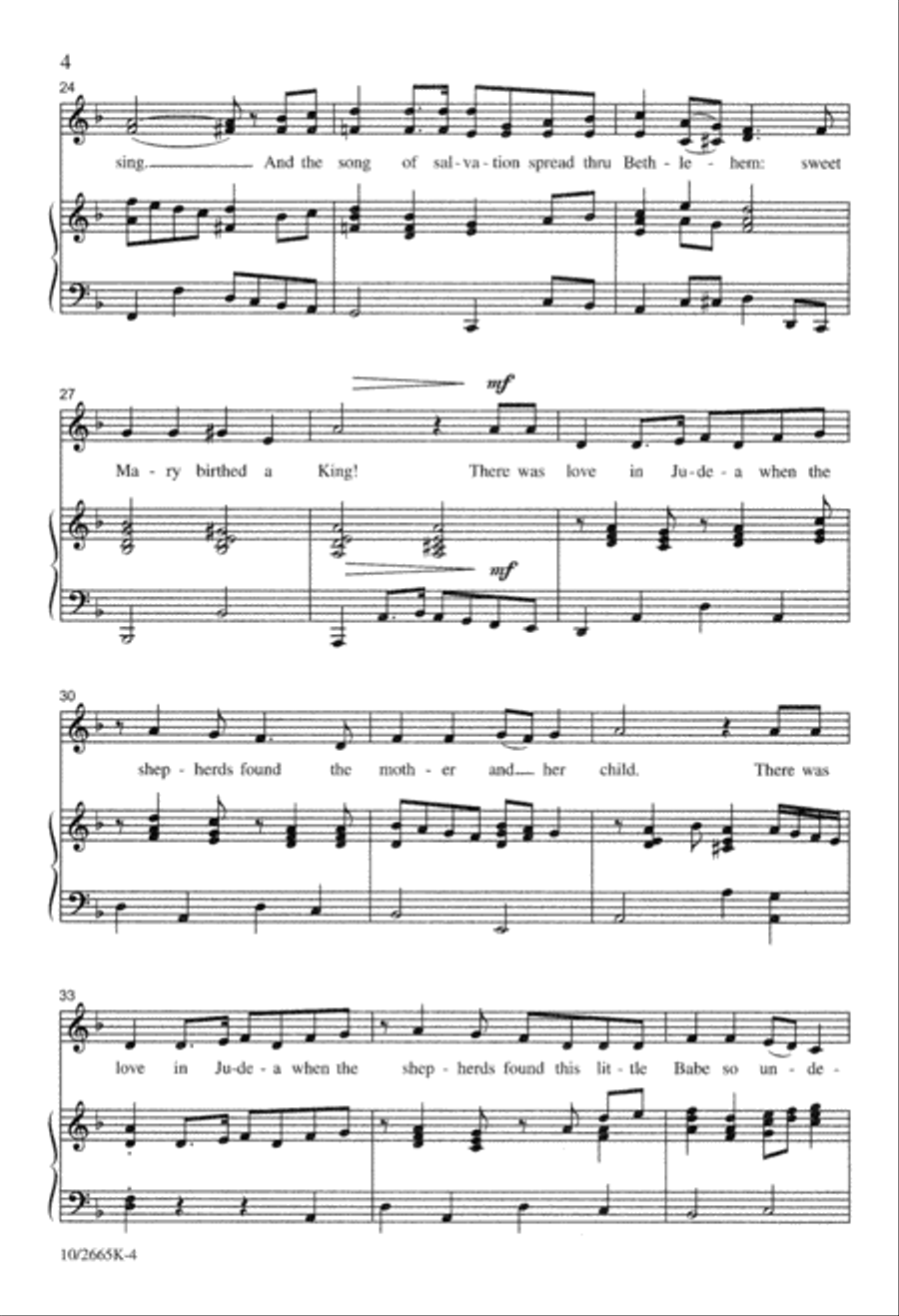 Joy in Judea Unison Choir scores gallery preview page 4