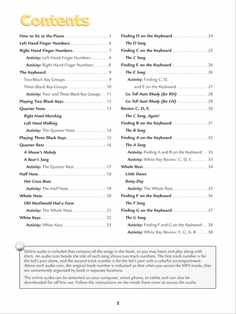 Alfred's Kid's Piano Course Complete Piano Method scores gallery preview page 2