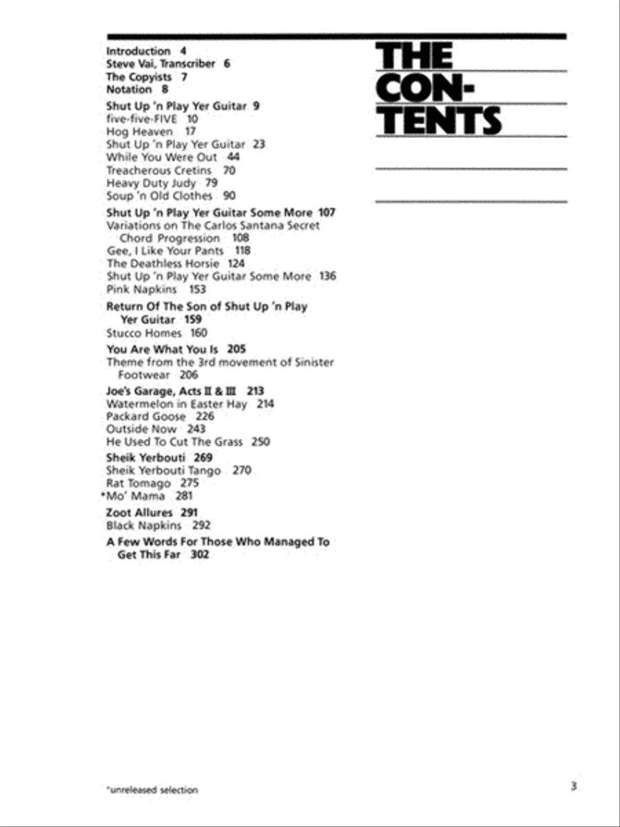 The Frank Zappa Guitar Book Guitar scores gallery preview page 2