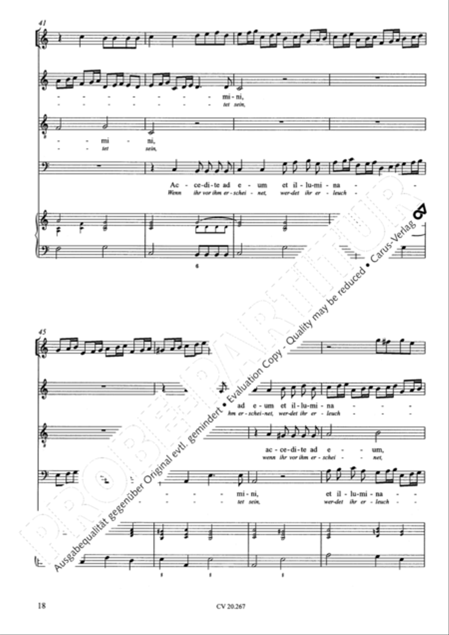 Benedicam Dominum; Exquisivi Dominum Score scores gallery preview page 19