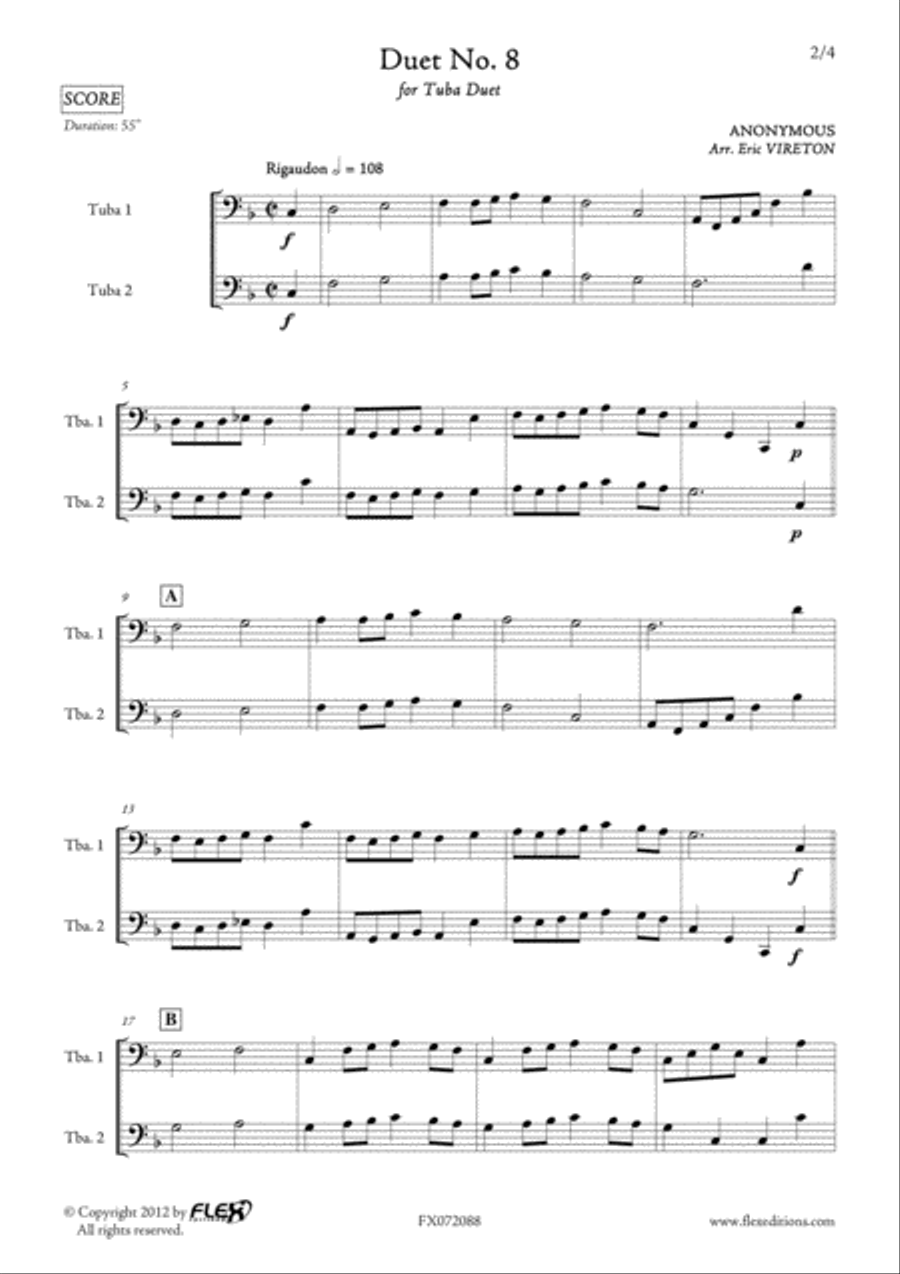Duet No. 8 Duet No. 8 Brass Duet scores gallery preview page 2
