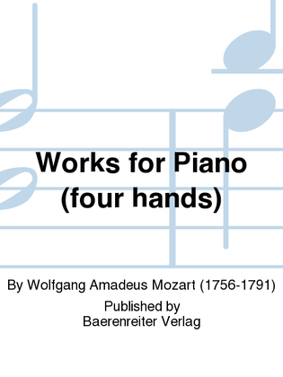 Book cover for Works for Piano (four hands)