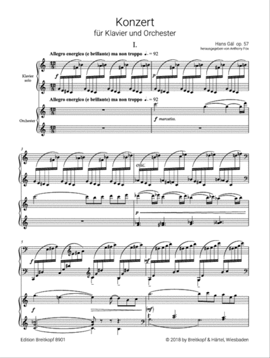 Piano Concerto Op. 57 Piano scores gallery preview page 2