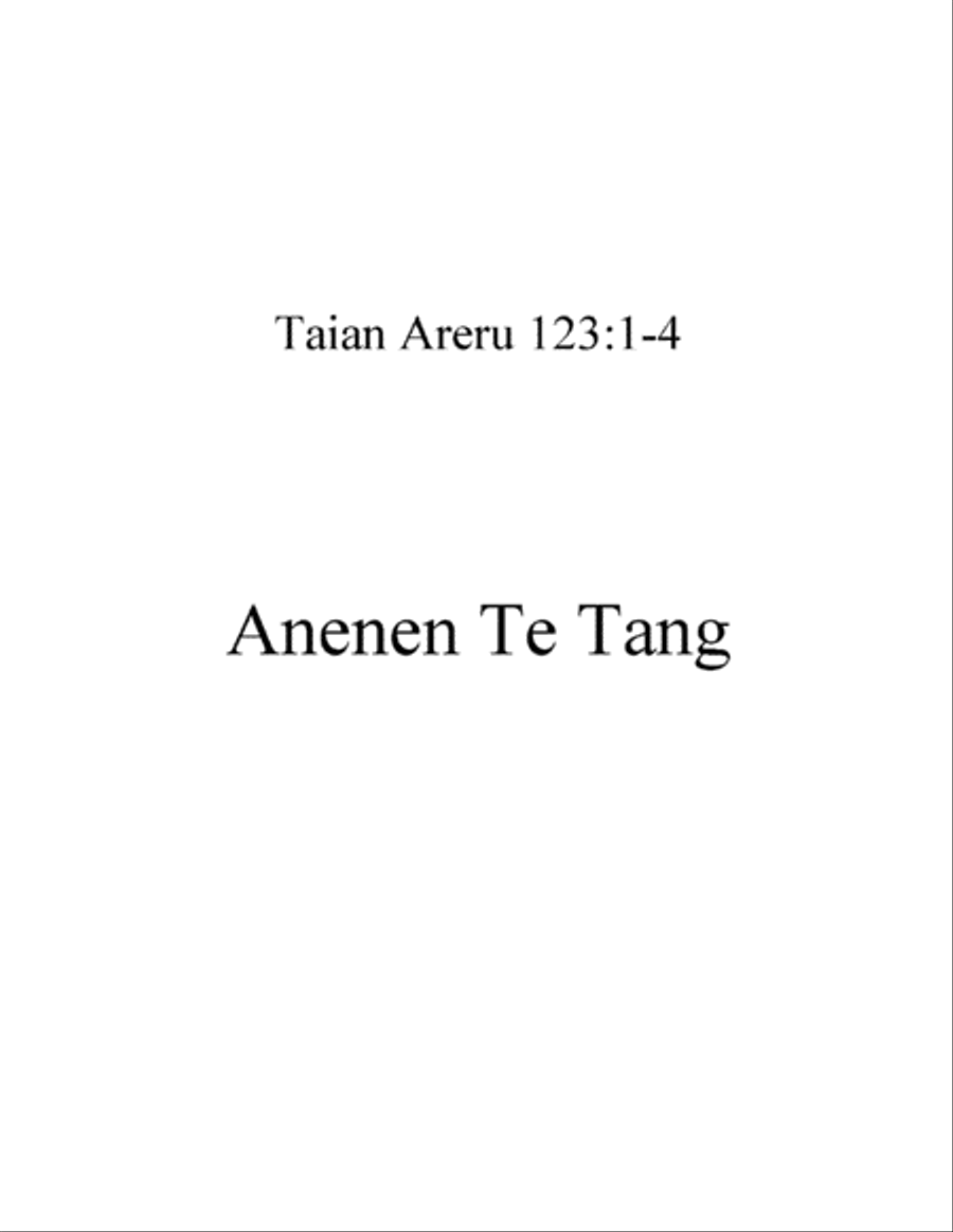Psalmody 0005br in Kiribati Language Bible Small Ensemble scores gallery preview page 1