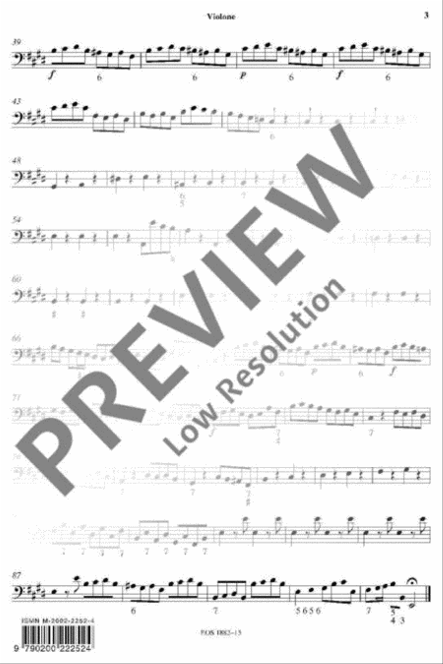 L'Estro Armonico Double Bass scores gallery preview page 3
