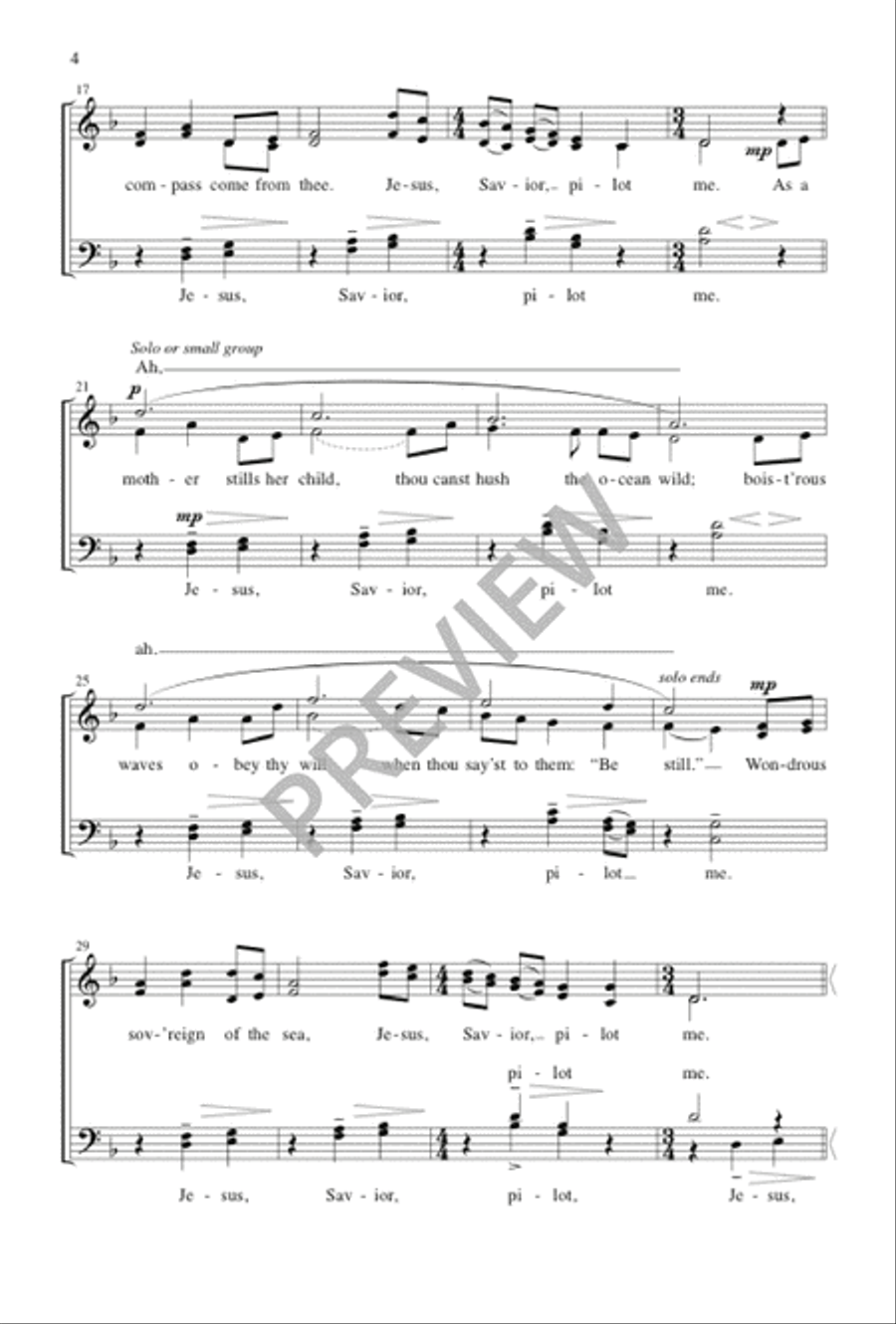 Hush the Ocean Wild 4-Part scores gallery preview page 4