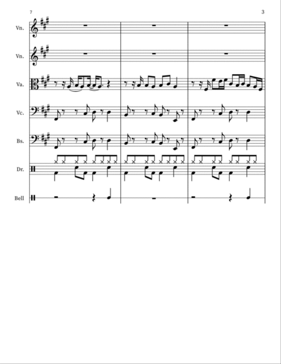 Why D'you Only Call Me When You're High? Small Ensemble scores gallery preview page 3