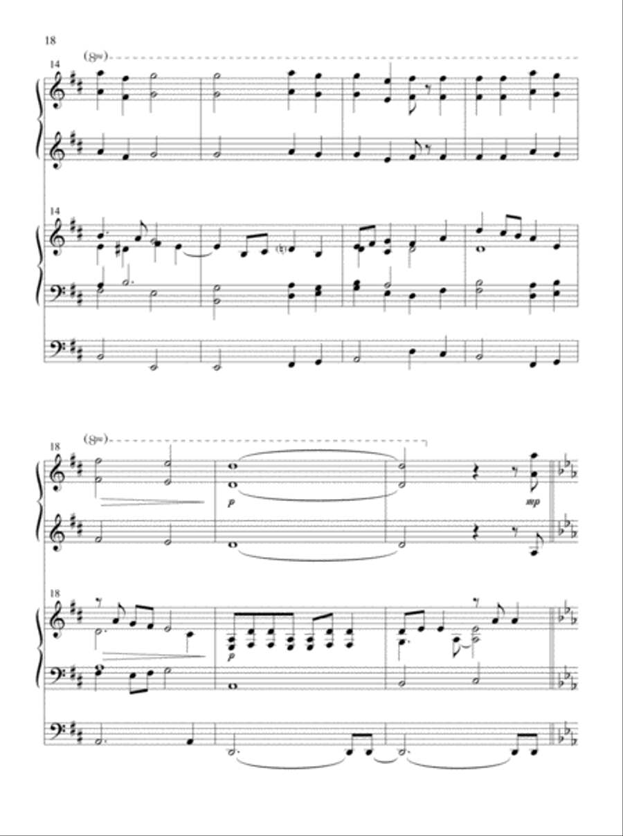 Glory and Honor, Praise and Adoration! Organ scores gallery preview page 10