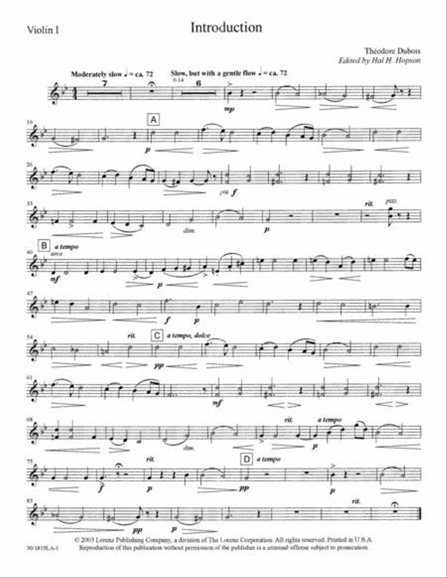 The Seven Last Words of Christ - Violin 1 Choir scores gallery preview page 2