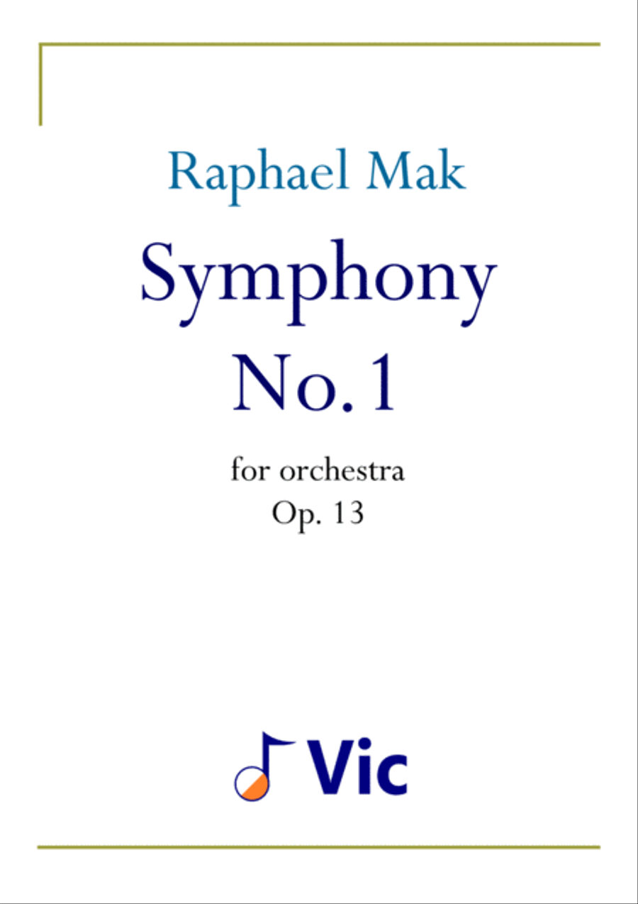Symphony No. 1, op. 13 Full Orchestra scores gallery preview page 1
