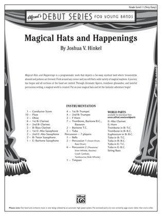 Book cover for Magical Hats and Happenings: Score