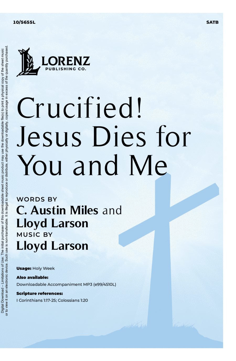 Crucified! Jesus Dies for You and Me 4-Part scores gallery preview page 1