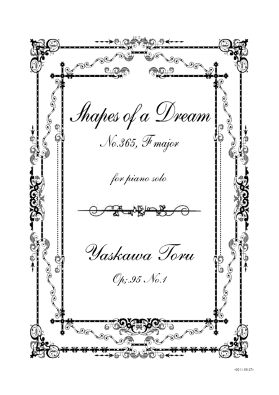 Shapes of a Dream No.365, F major, Op.95 No.1 Piano Solo scores gallery preview page 1