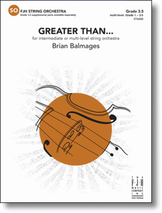 Book cover for Greater Than...