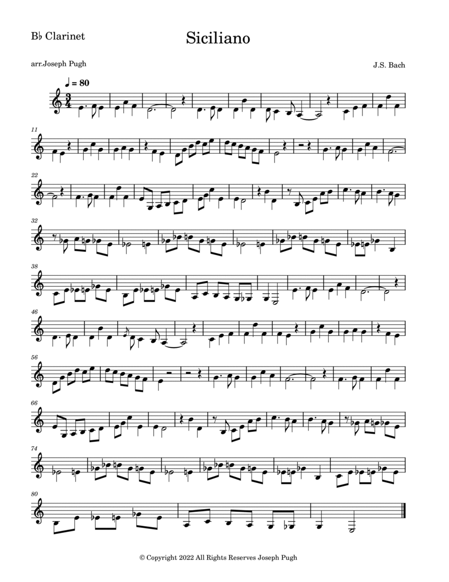 Siciliano Chamber Music scores gallery preview page 1