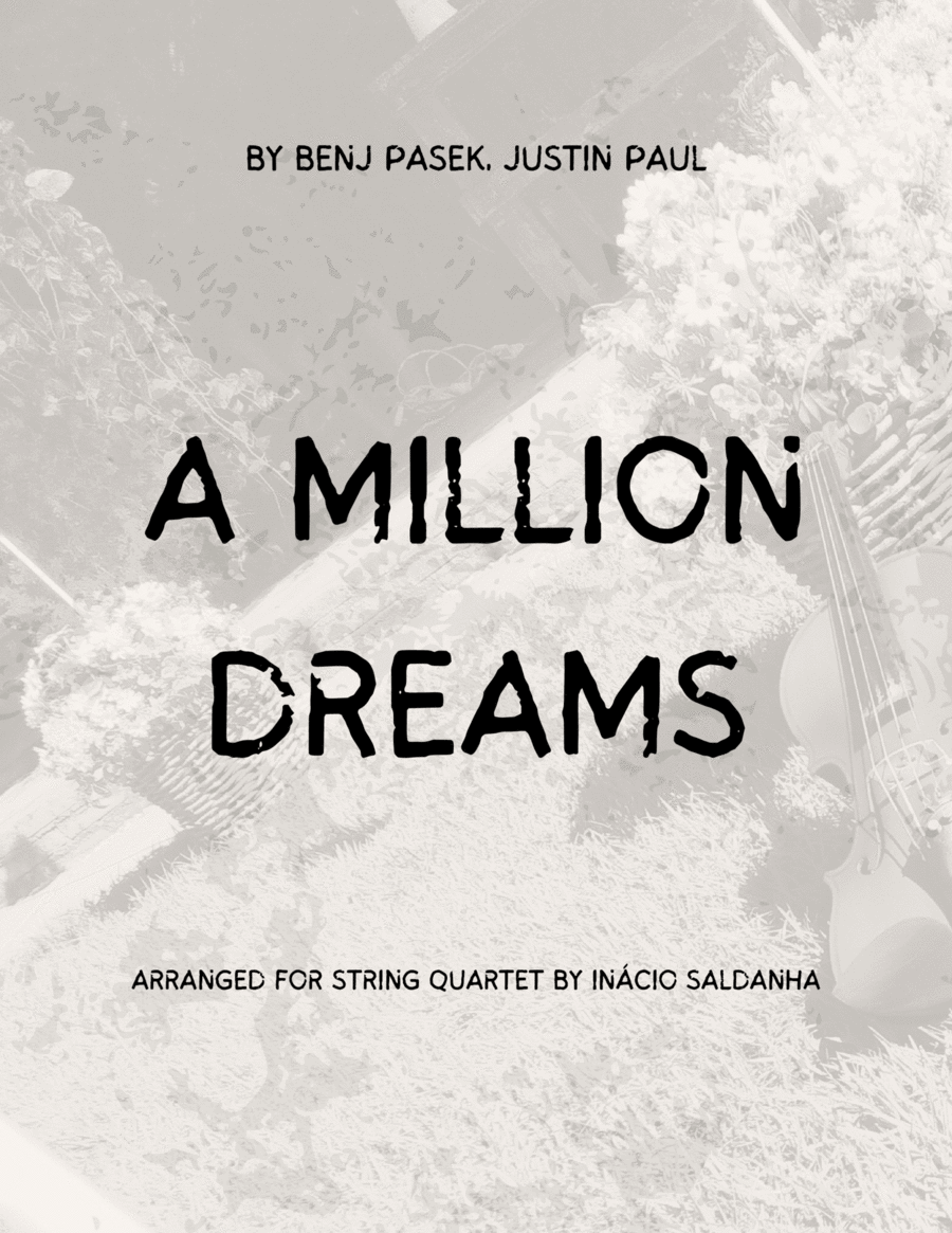 A Million Dreams String Quartet scores gallery preview page 1