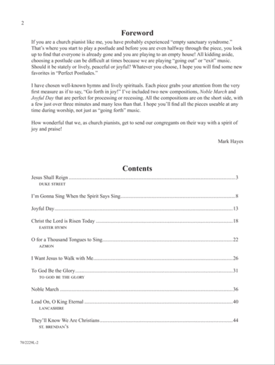 Perfect Postludes Piano Solo scores gallery preview page 2
