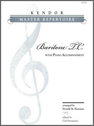 Book cover for Kendor Master Repertoire - Baritone T.C.