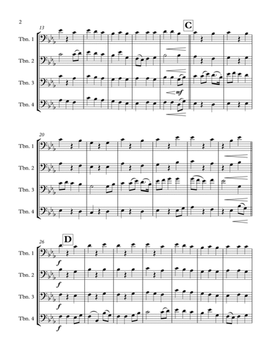Chorale from "Jupiter" - Trombone Quartet image number null