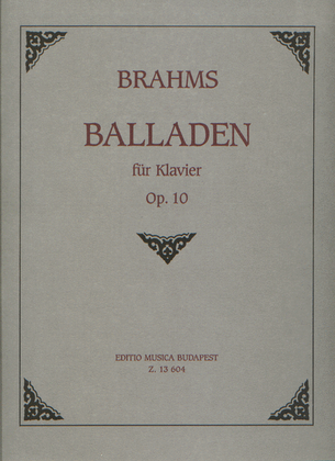 Book cover for Balladen op. 10, No