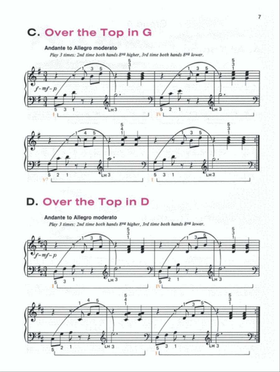 Alfred's Basic Piano Course Technic, Level 3 Piano Method scores gallery preview page 3