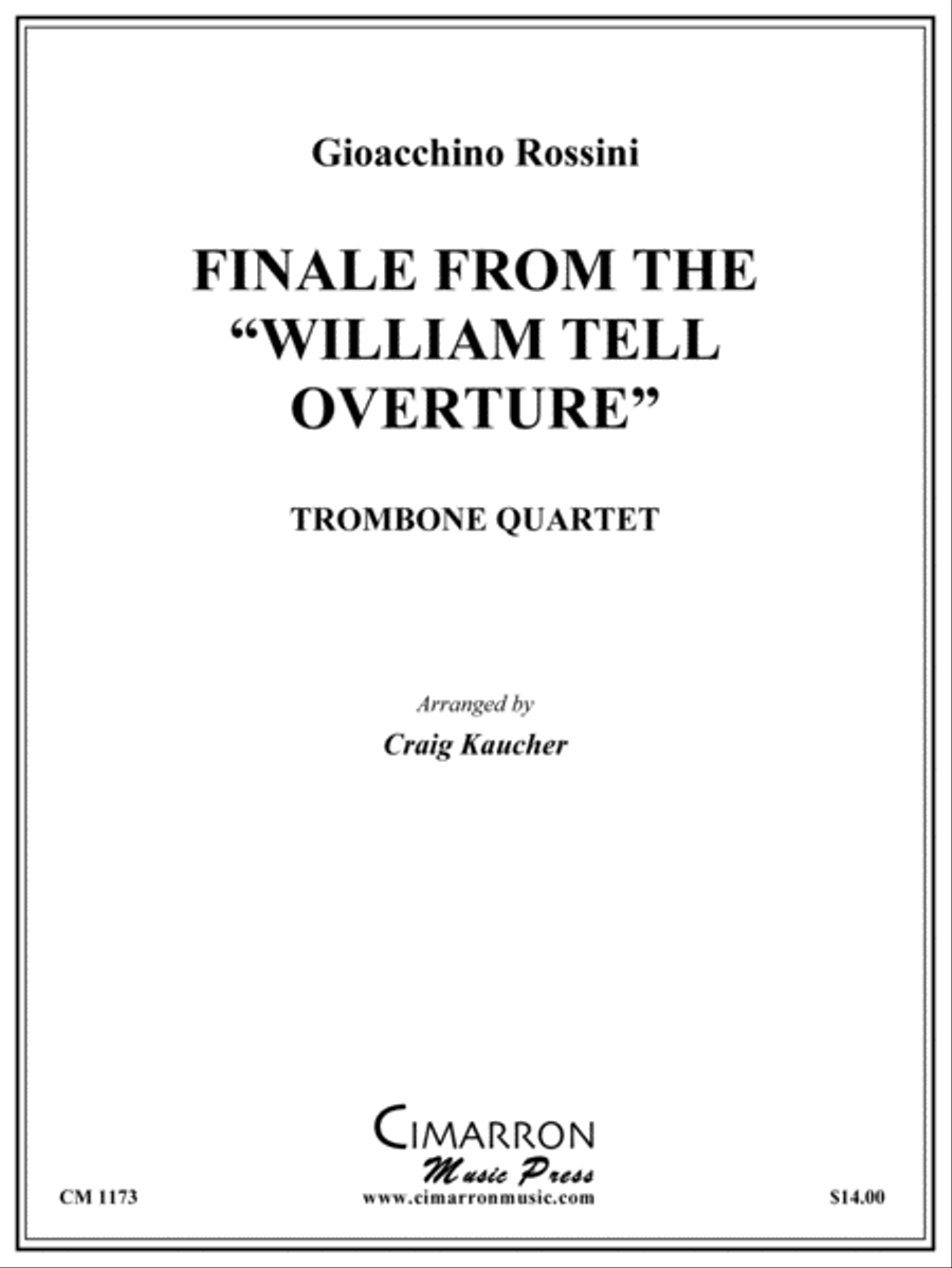 Finale, from William Tell Overture Trombone Quartet scores gallery preview page 1