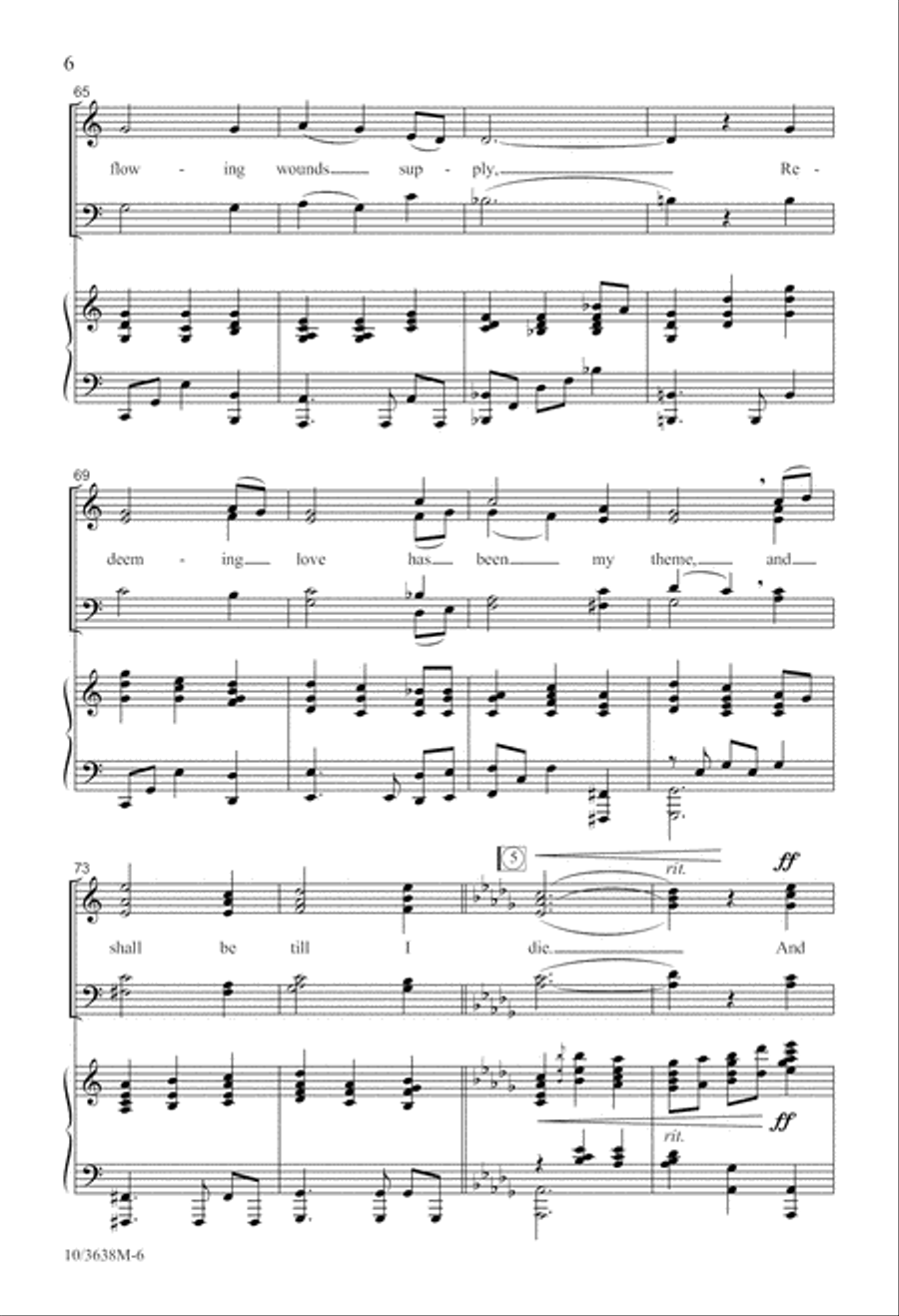 There Is a Fountain 4-Part scores gallery preview page 7