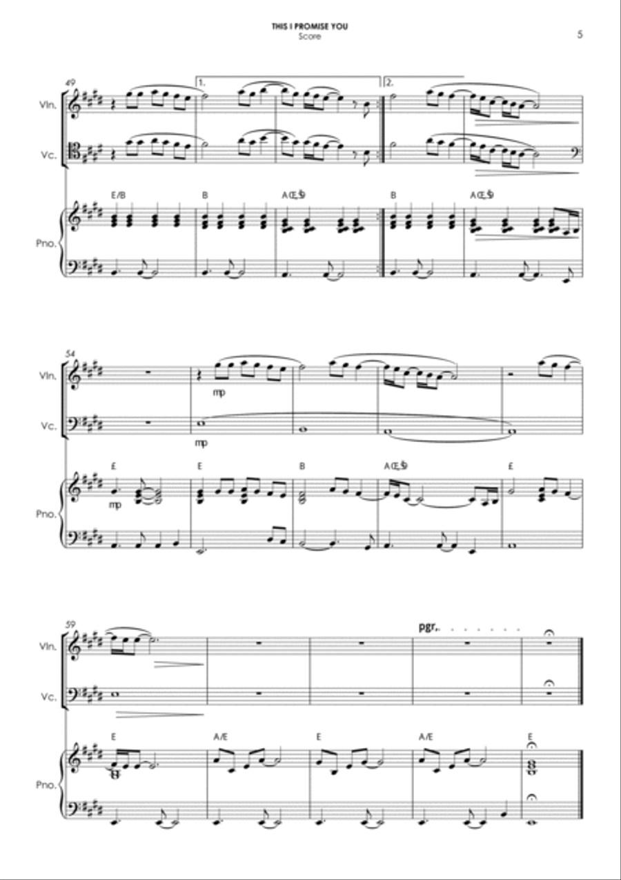 This I Promise You This I Promise You Piano Trio scores gallery preview page 5