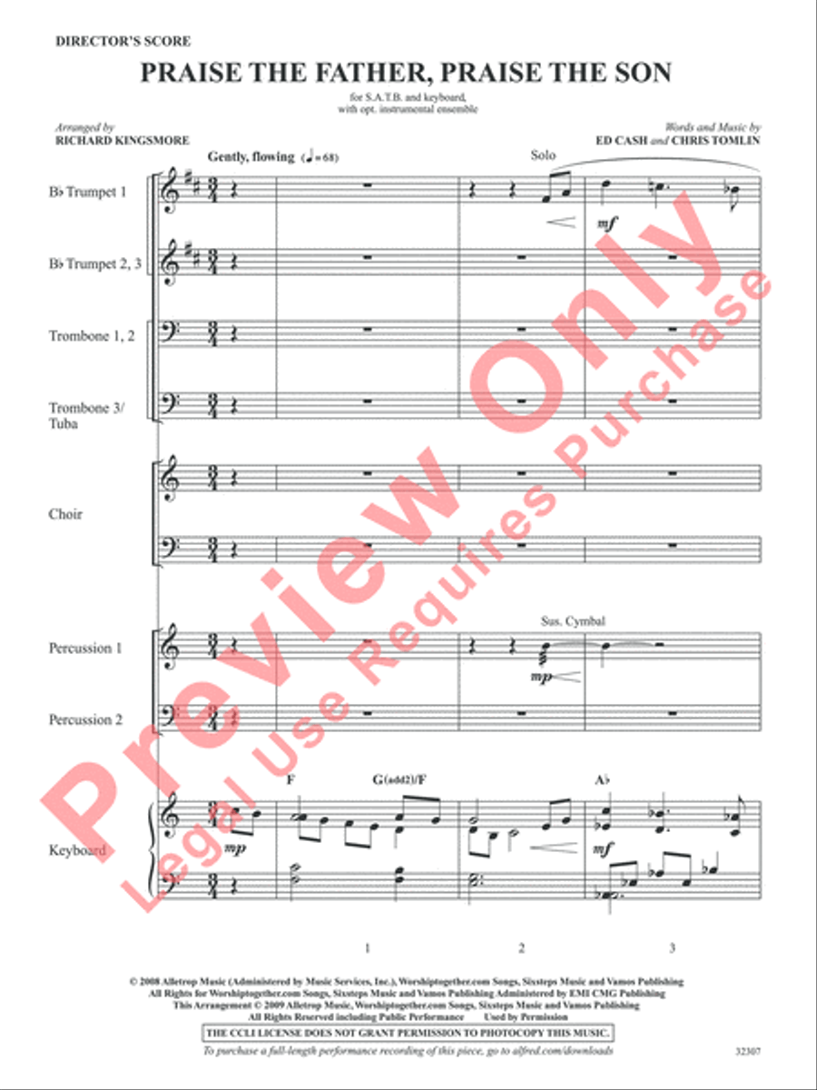 Praise the Father, Praise the Son Choir scores gallery preview page 2