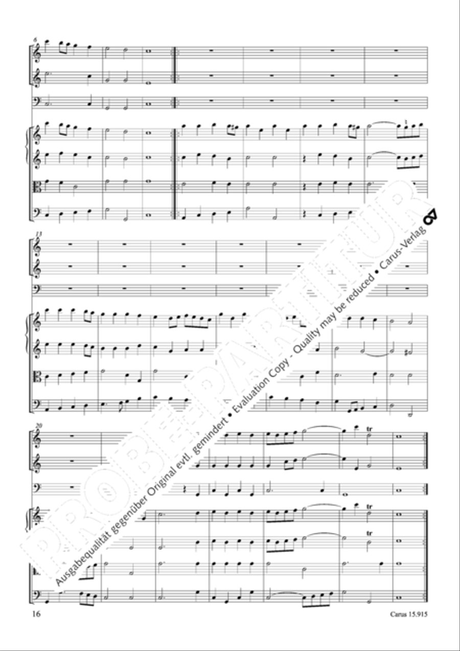 Suite in C minor Oboe scores gallery preview page 17