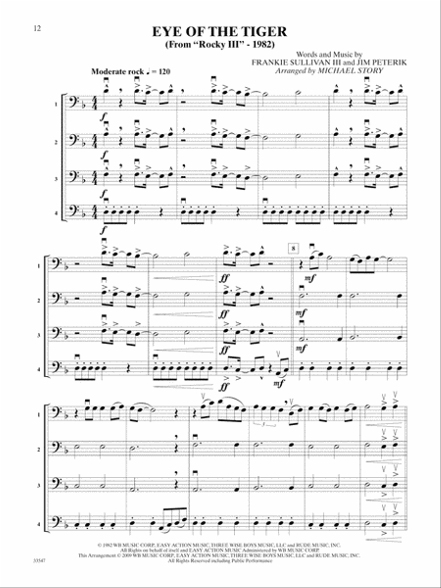 Movie Quartets for All Small Ensemble scores gallery preview page 3