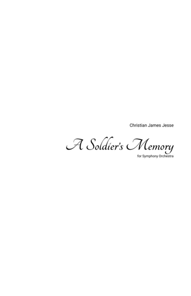 A Soldier's Memory - Conductor Score - Score Only image number null