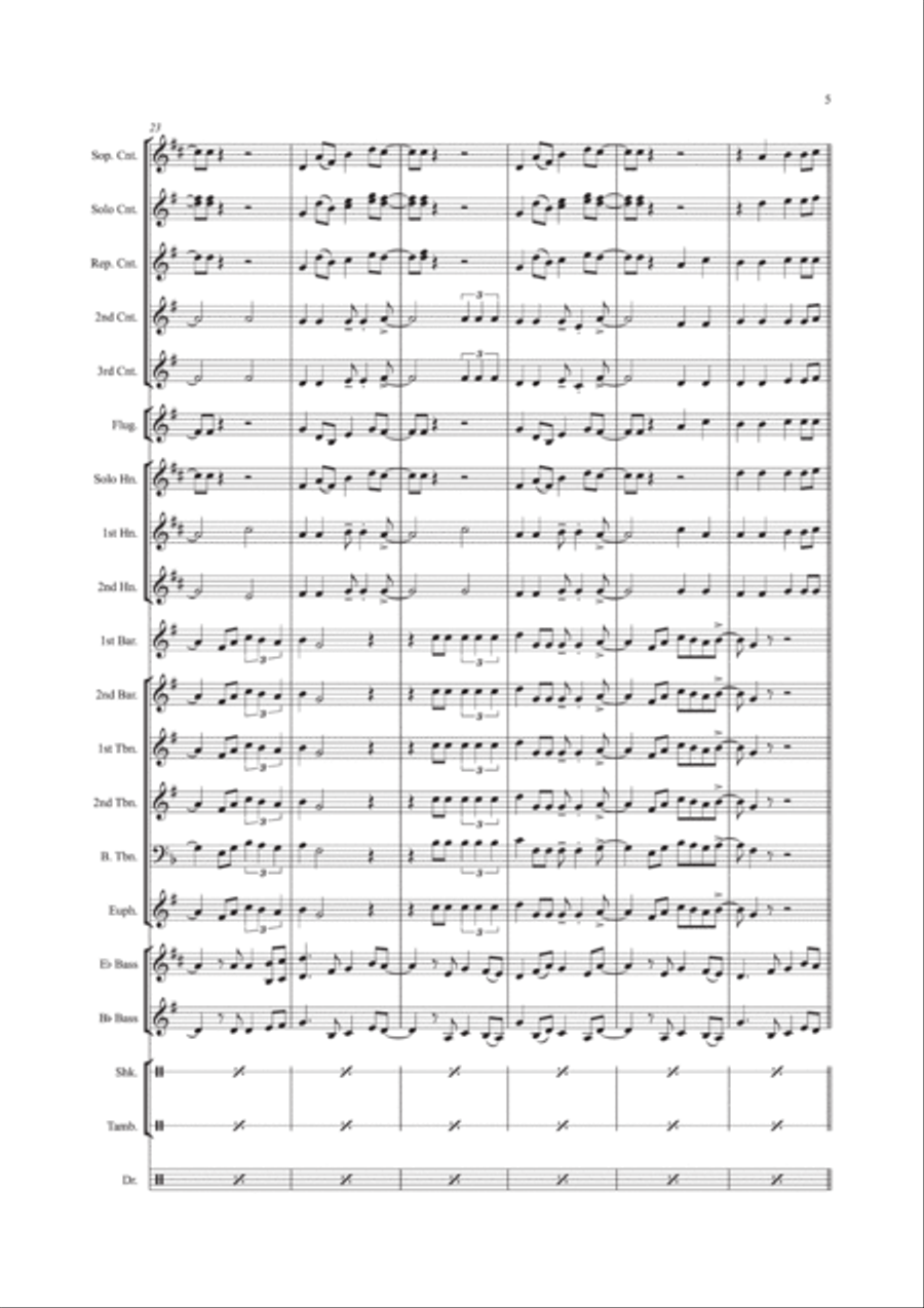 La Bamba Brass Band scores gallery preview page 6
