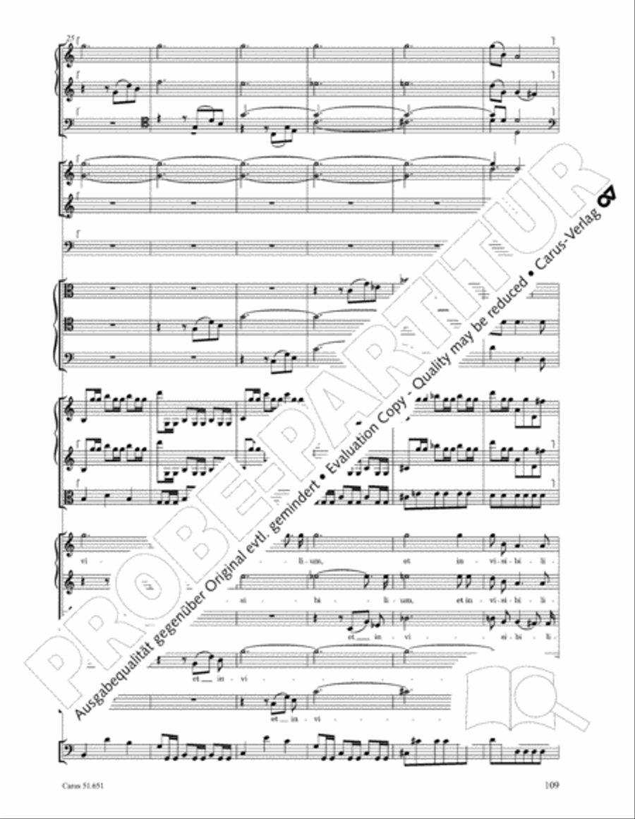 C Minor Mass, K. 427 (Missa in c KV 427) 4-Part scores gallery preview page 125