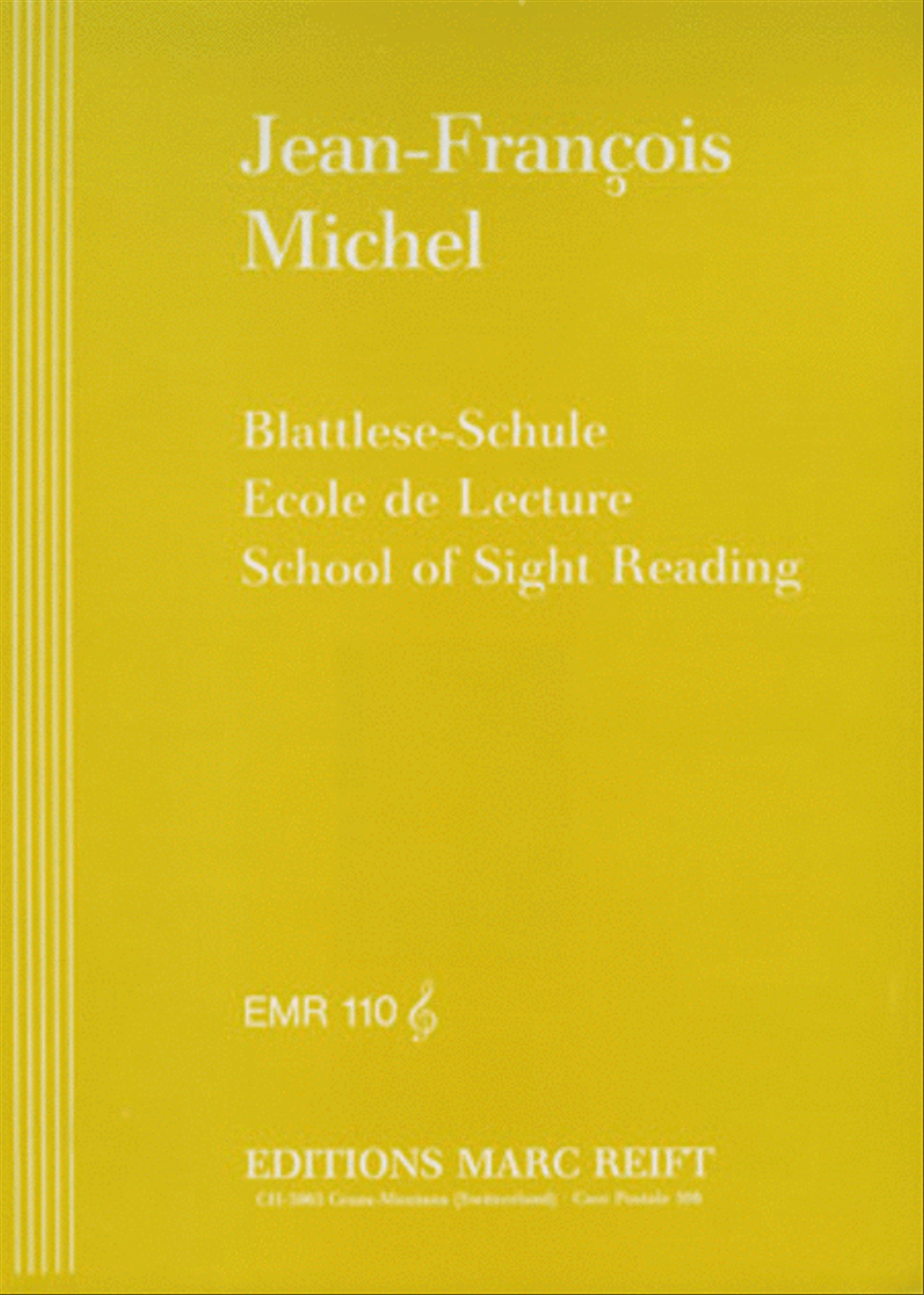 Blattlese-Schule / Ecole de Lecture / School of Sight Reading by Jean-Francois Michel Cornet - Sheet Music