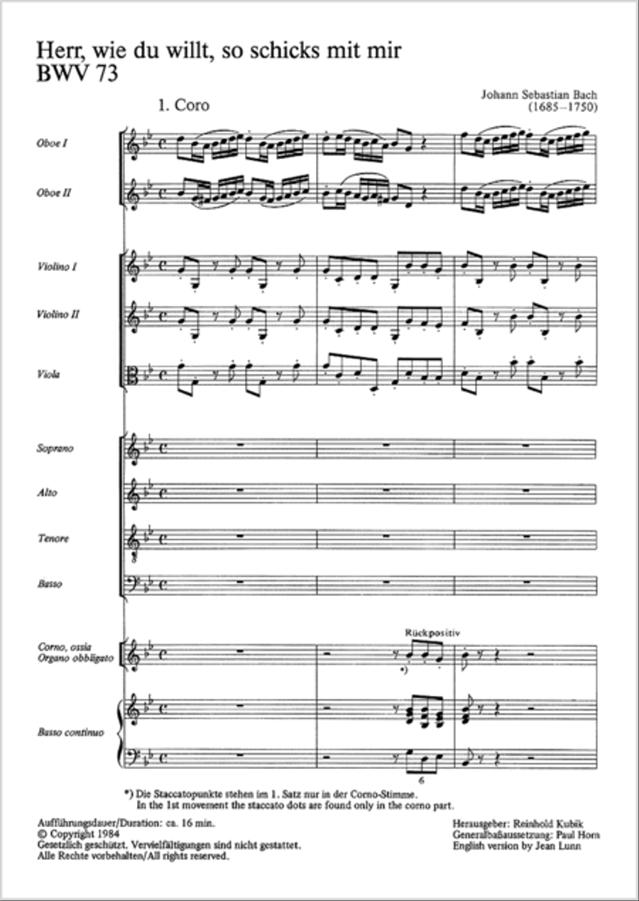 Thy will, O Lord, be done for me (Herr, wie du willt, so schicks mit mir) STB scores gallery preview page 2
