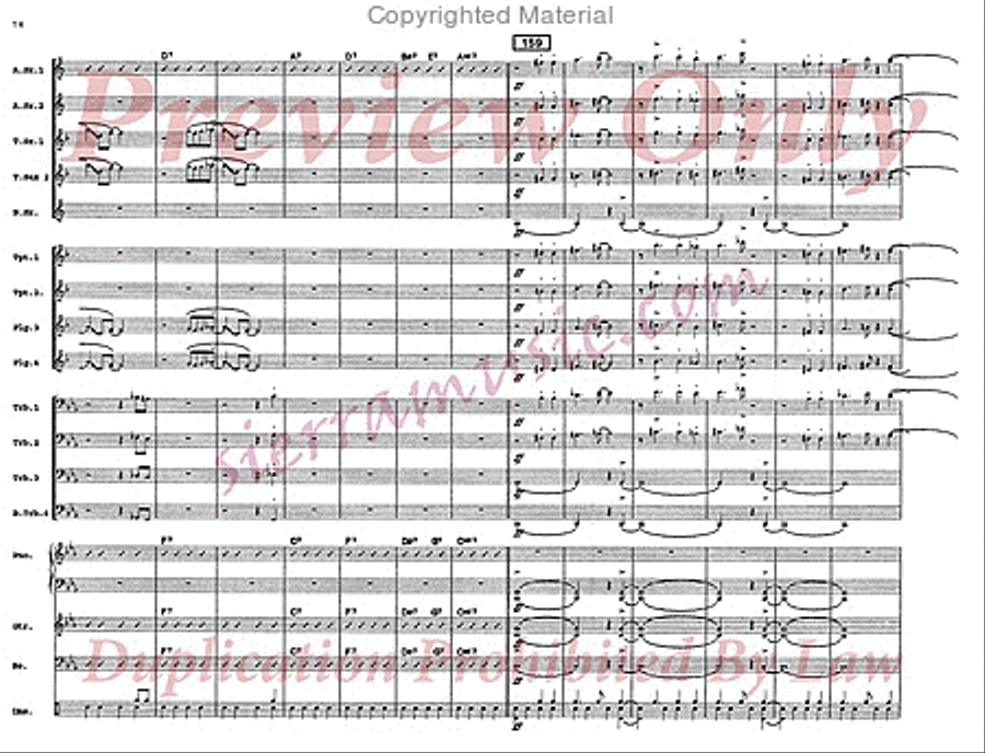Work Song Jazz Ensemble scores gallery preview page 15