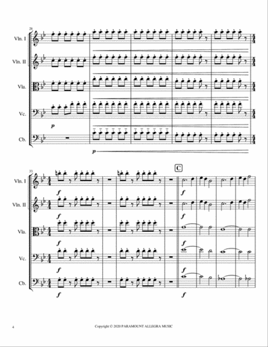 Star Trek Beyond - End Title Theme String Orchestra scores gallery preview page 4
