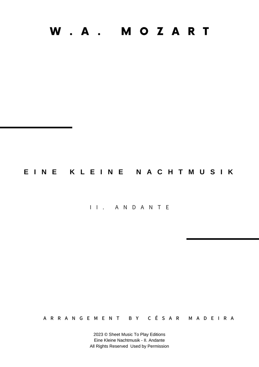Eine Kleine Nachtmusik (2 mov.) - Woodwind Quartet (Full Score) - Score Only Woodwind Quartet scores gallery preview page 2